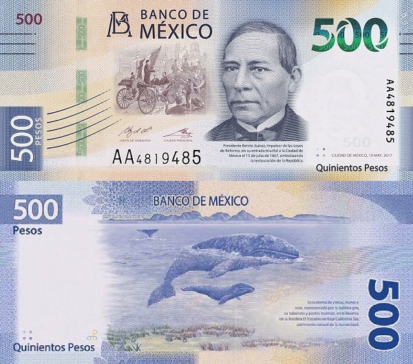 500 песо, Мексика