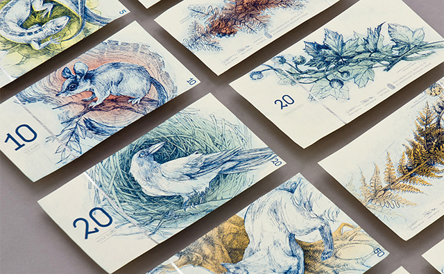 Барбара Бернат создала вымышленный дизайн евробанкнот