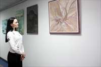 В Саровбизнесбанке открылась выставка работ художников-декараторов Ирины Павленковой и Татьяны Полянской